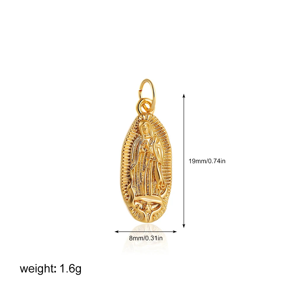 Exquisite Waterproof Moon Star Sun Evil Eyes Pendant for Women Charms Gold Color DIY Accessories Stainless Steel Jewelry