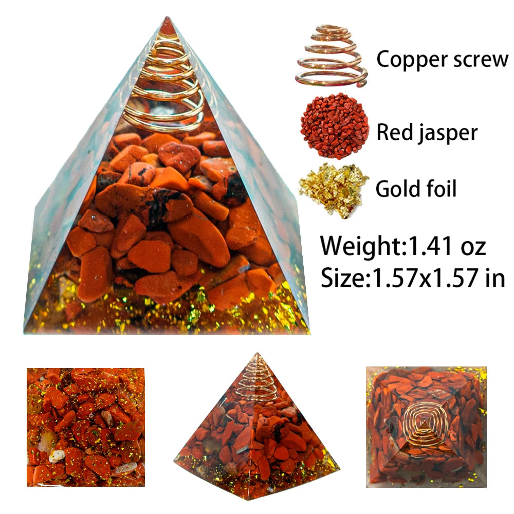 4cm Natural Crystal Pyramid for Chakra Balancing & Sacred Geometry - Aids in Energy Cleansing and Lucid Bedroom Dreaming