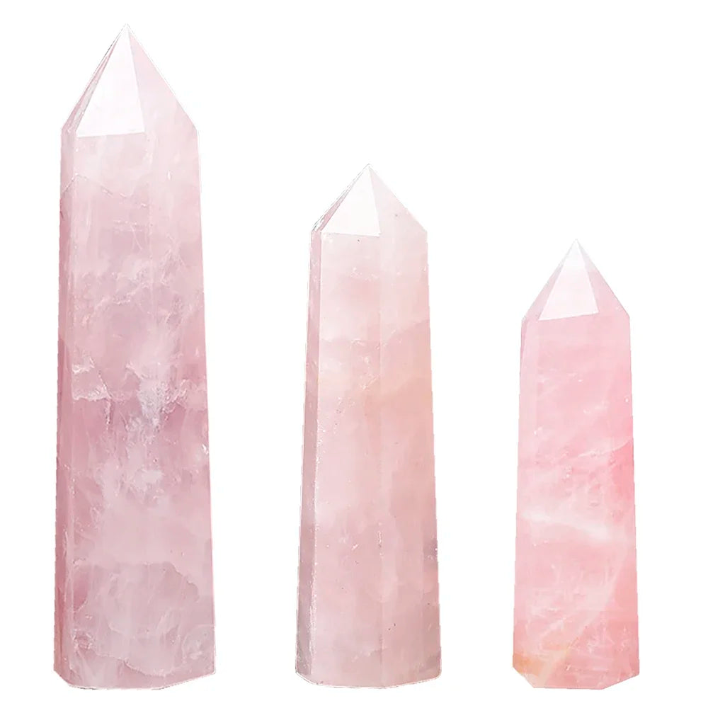 4-7cm Natural Crystal Point Column Energy Purification Reiki Healing Stone for Meditation Mindful Relaxation Home Decor Gift