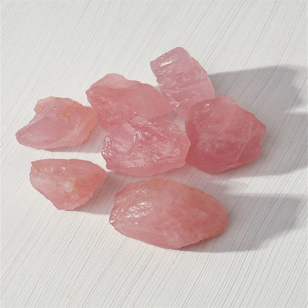 Big Natural Rose Quartz Stone Raw Crystals Stones Healing Mineral Specimen Rock Raw Rough Quartz Pink Crystal Gemstones