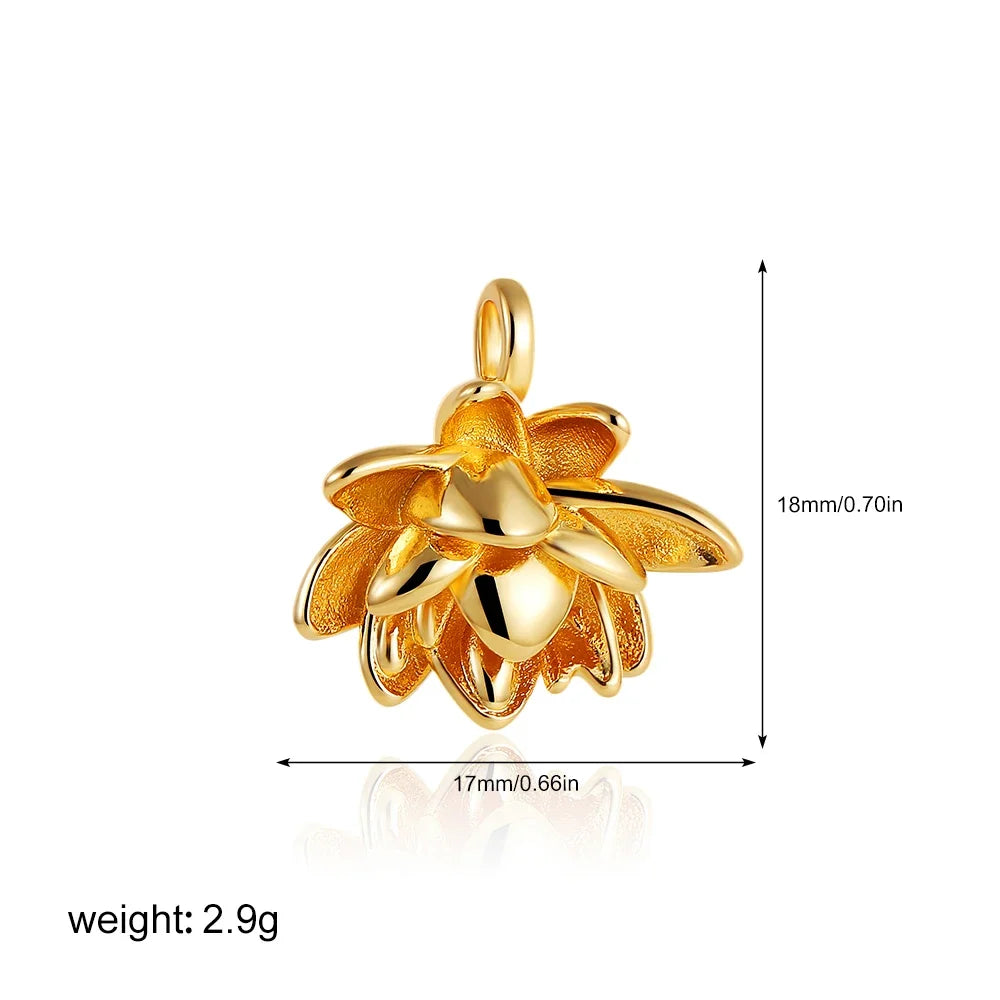 Exquisite Waterproof Moon Star Sun Evil Eyes Pendant for Women Charms Gold Color DIY Accessories Stainless Steel Jewelry
