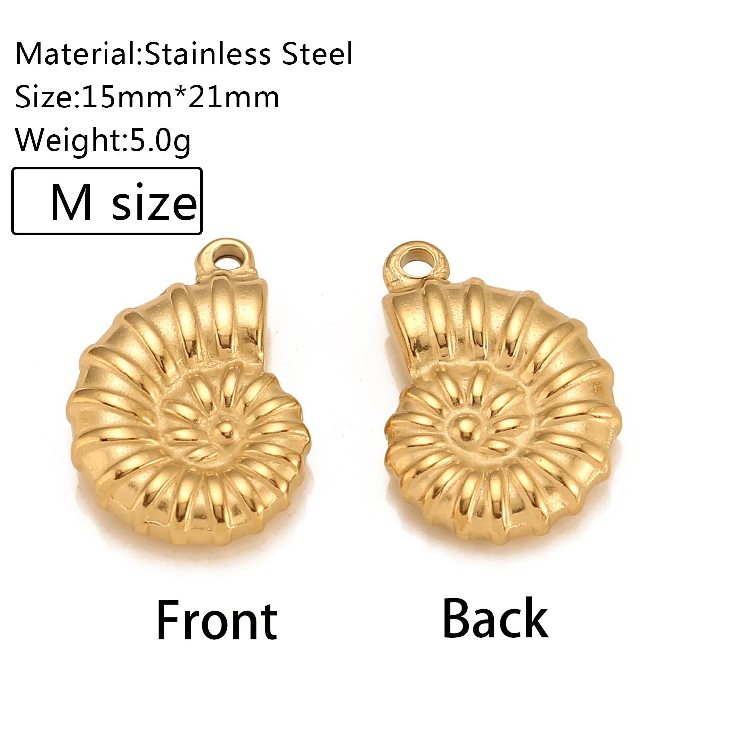 3Pcs/Lot Casting Sun/Conch/Flower Charms Stainless Steel Small/Big Bohemia Fashion Pendants DIY Necklace Jewelry Making Supplies