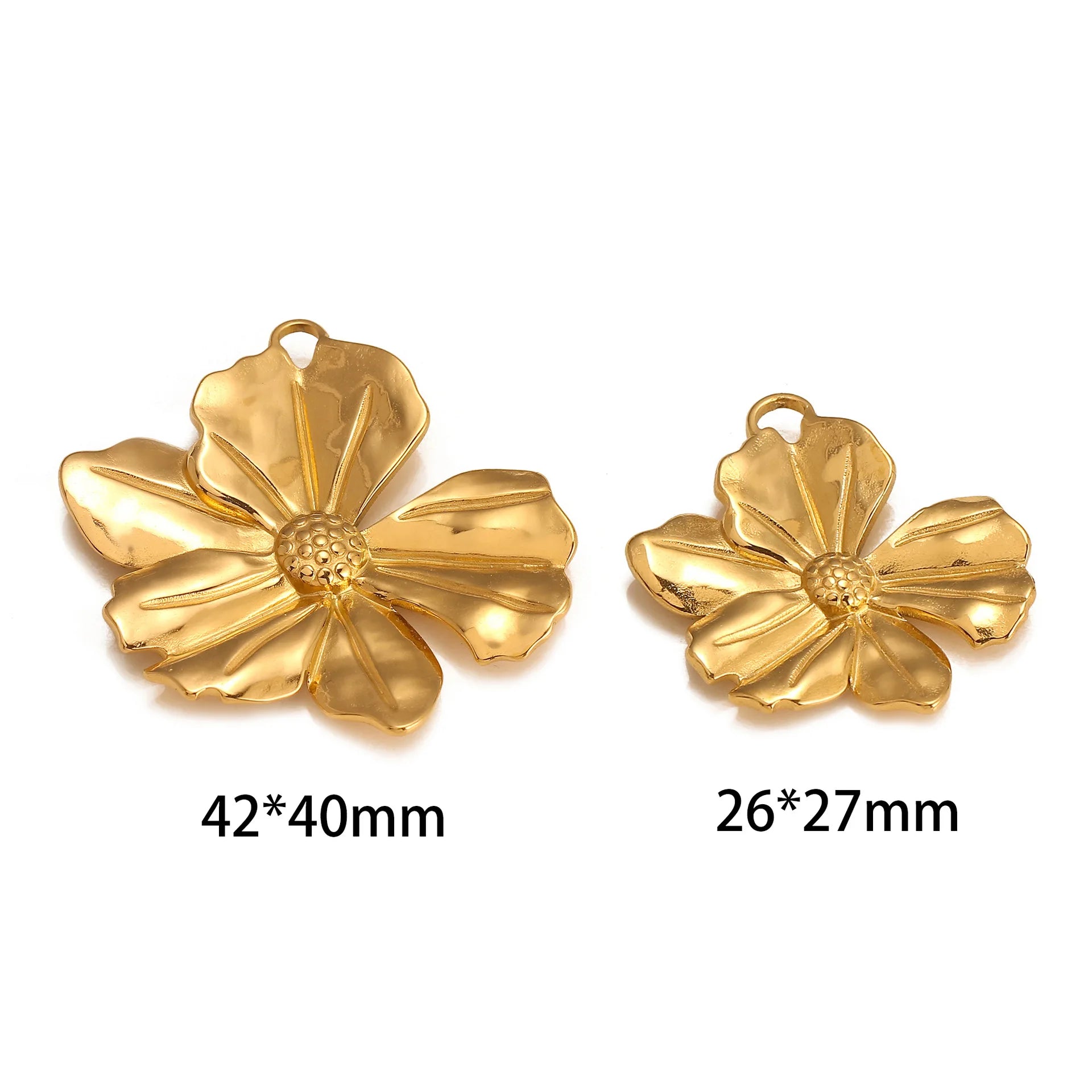 3Pcs/Lot Casting Sun/Conch/Flower Charms Stainless Steel Small/Big Bohemia Fashion Pendants DIY Necklace Jewelry Making Supplies