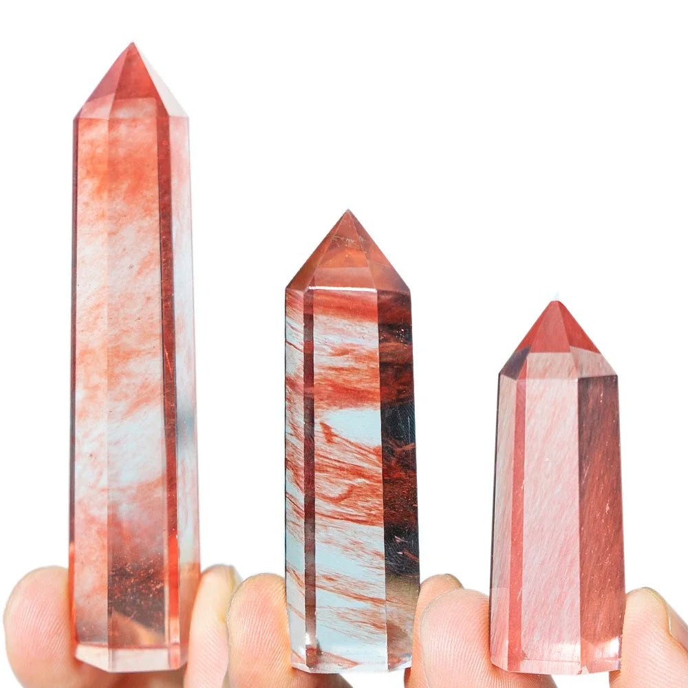4-7cm Natural Crystal Point Column Energy Purification Reiki Healing Stone for Meditation Mindful Relaxation Home Decor Gift