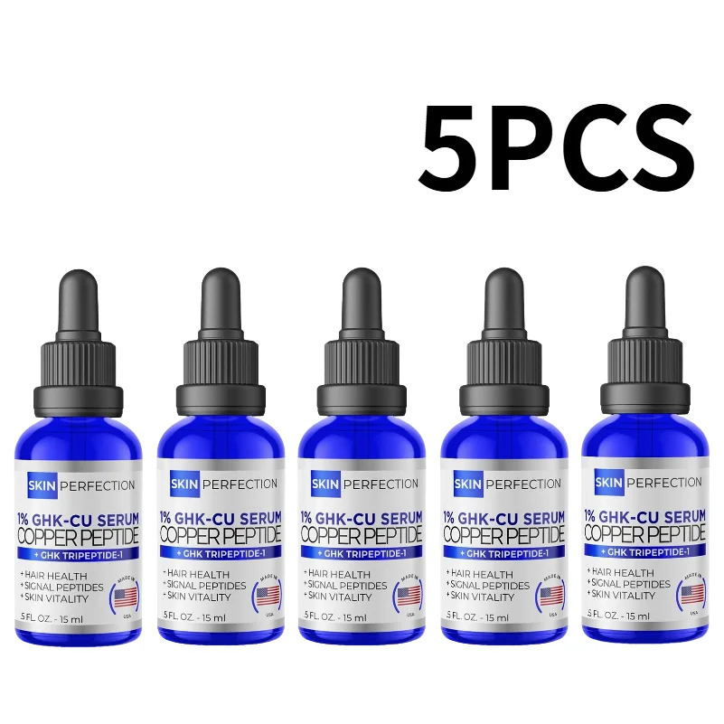 1% GHK-Cu Copper Peptide Serum 15ml, Skin & Hair Health, Brightening, Non-Sticky, Fast Absorbing, Vegan, Paraben-Free