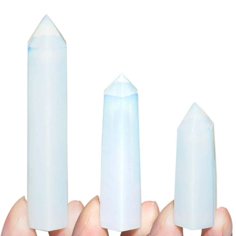 4-7cm Natural Crystal Point Column Energy Purification Reiki Healing Stone for Meditation Mindful Relaxation Home Decor Gift