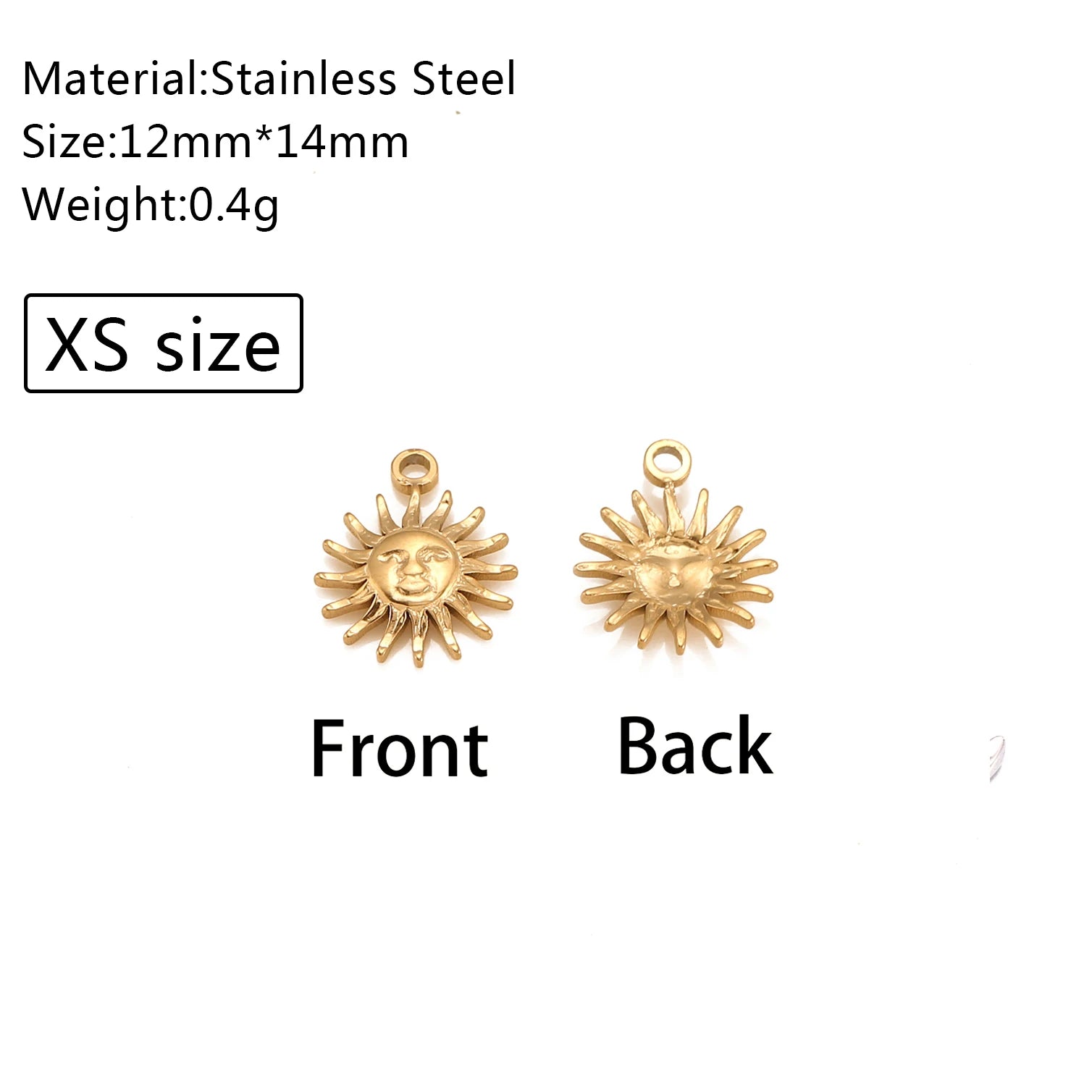 3Pcs/Lot Casting Sun/Conch/Flower Charms Stainless Steel Small/Big Bohemia Fashion Pendants DIY Necklace Jewelry Making Supplies