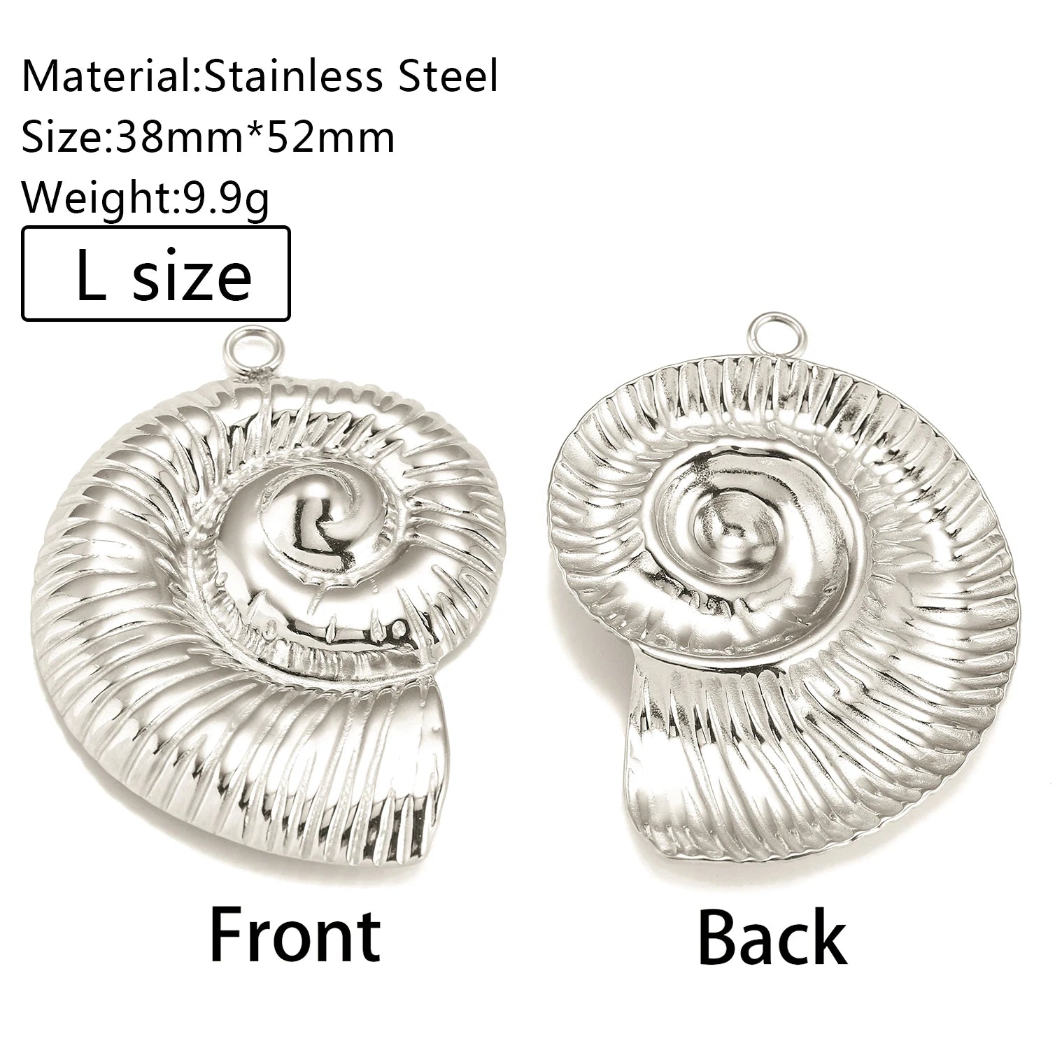 3Pcs/Lot Casting Sun/Conch/Flower Charms Stainless Steel Small/Big Bohemia Fashion Pendants DIY Necklace Jewelry Making Supplies