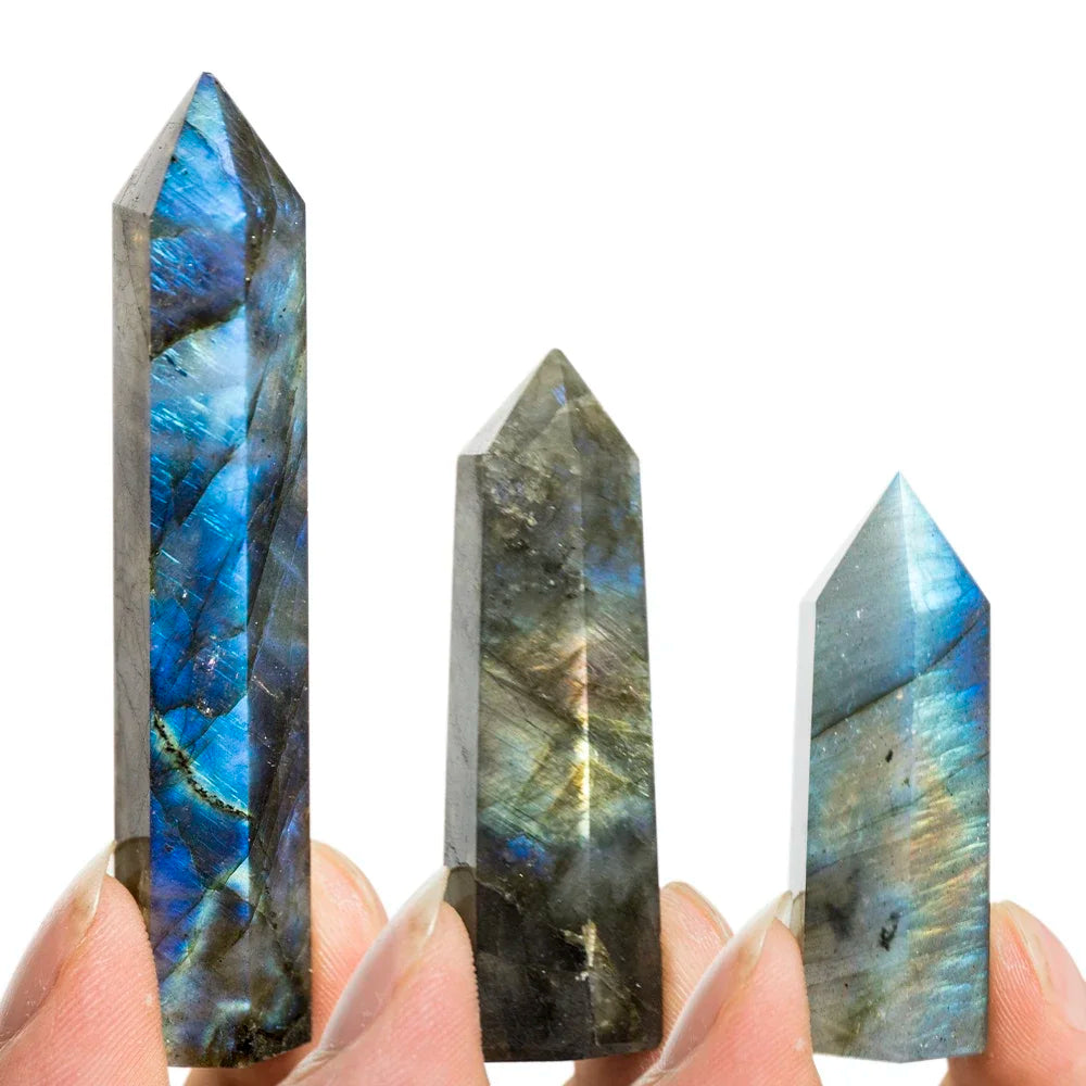 4-7cm Natural Crystal Point Column Energy Purification Reiki Healing Stone for Meditation Mindful Relaxation Home Decor Gift