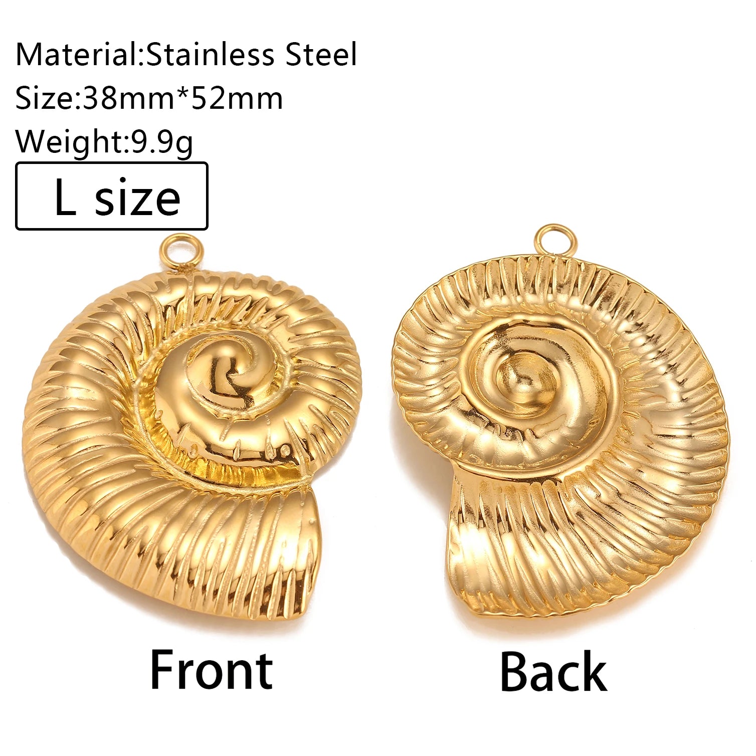 3Pcs/Lot Casting Sun/Conch/Flower Charms Stainless Steel Small/Big Bohemia Fashion Pendants DIY Necklace Jewelry Making Supplies