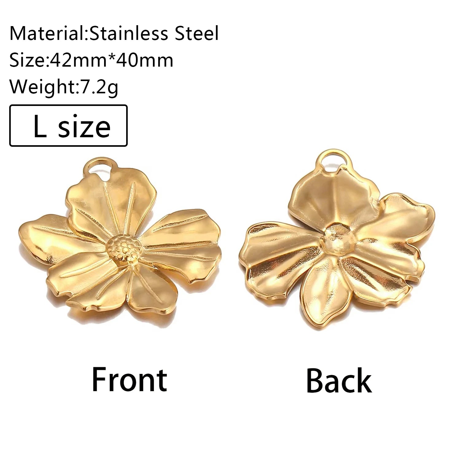 3Pcs/Lot Casting Sun/Conch/Flower Charms Stainless Steel Small/Big Bohemia Fashion Pendants DIY Necklace Jewelry Making Supplies