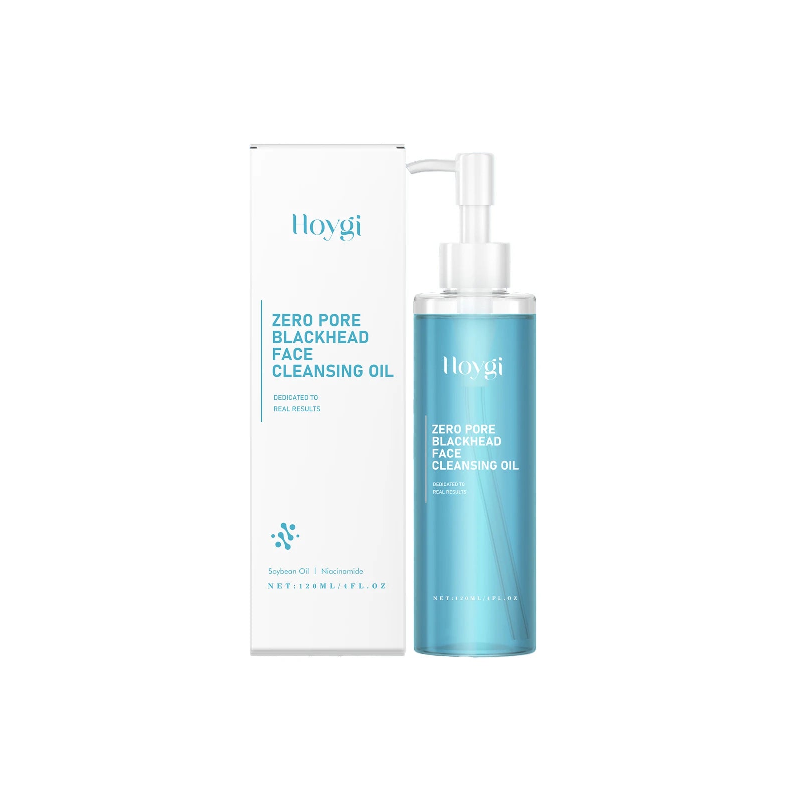 Hoygi 120ml Double Cleansing Gentle Makeup Remover for Face Eyes Soybean Oil Niacinamide No Residue Non Greasy Vegan Cleanser