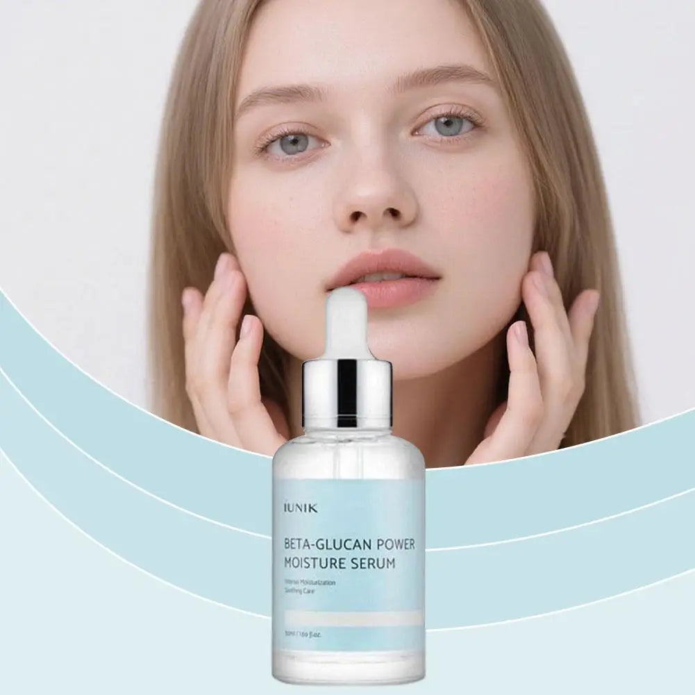 IUNIK Vegan Serum Beta-Glucan Deeply Hydrating Moisturizing Firming Brightening Improves Dullness And Sagging Reduces Fine Lines