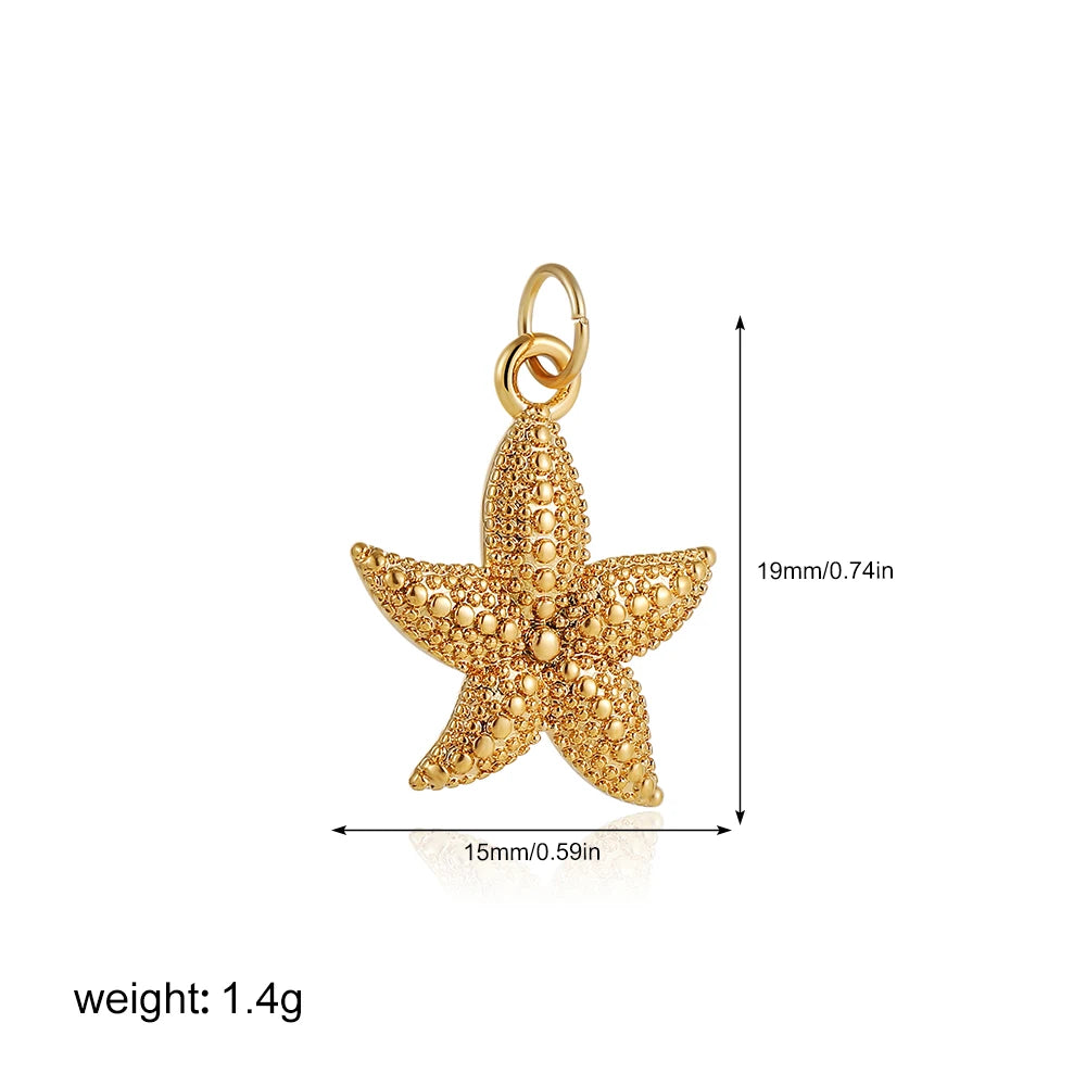 Exquisite Waterproof Moon Star Sun Evil Eyes Pendant for Women Charms Gold Color DIY Accessories Stainless Steel Jewelry