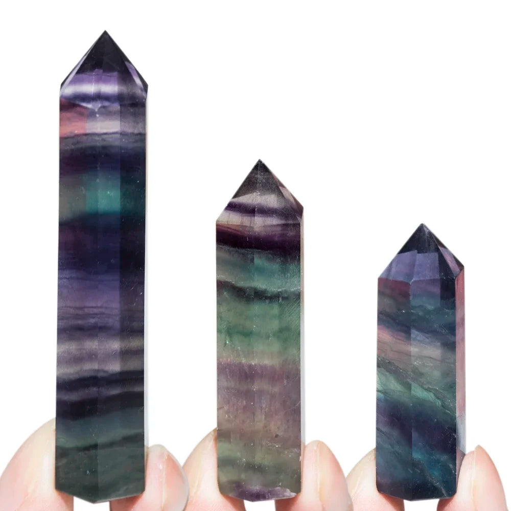 4-7cm Natural Crystal Point Column Energy Purification Reiki Healing Stone for Meditation Mindful Relaxation Home Decor Gift