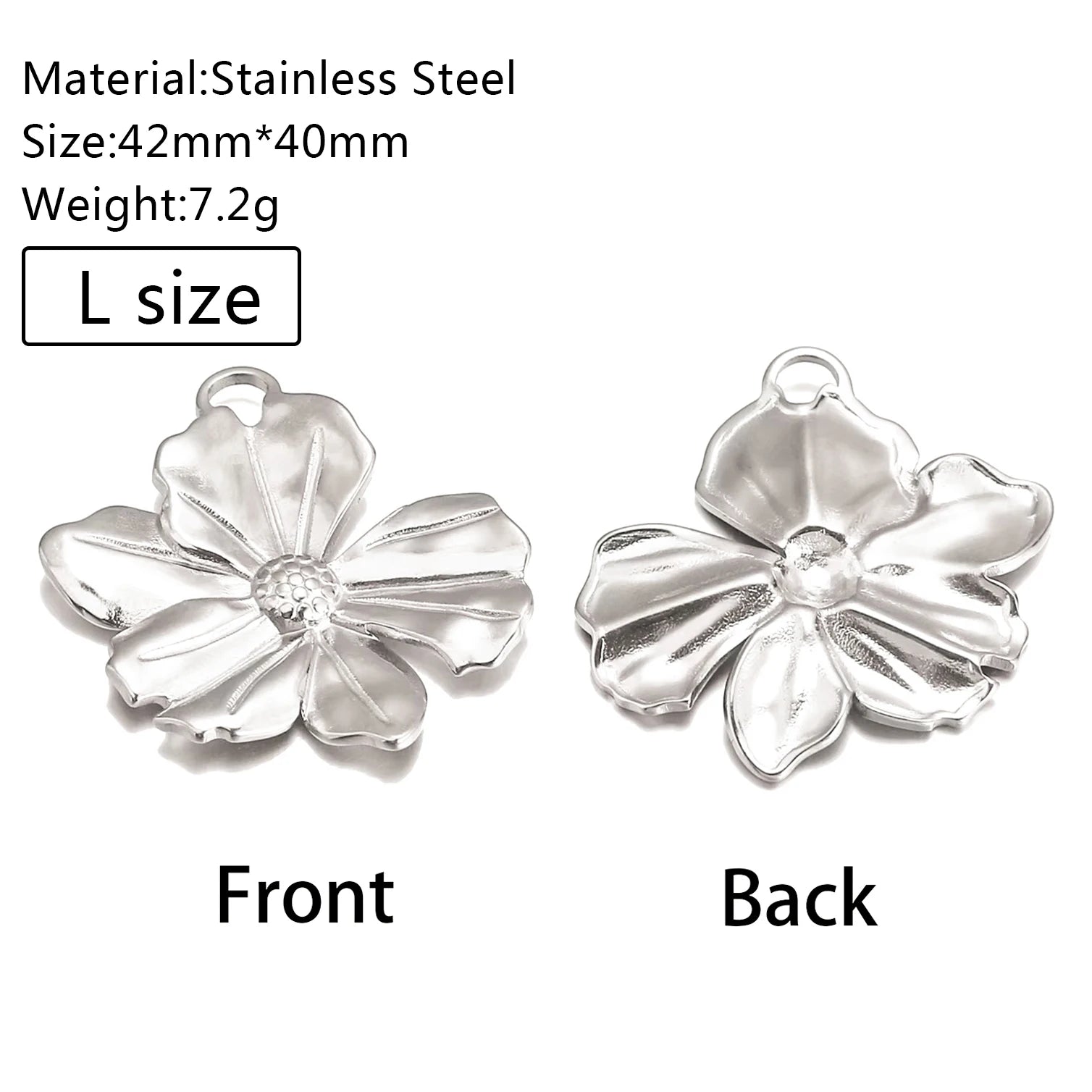 3Pcs/Lot Casting Sun/Conch/Flower Charms Stainless Steel Small/Big Bohemia Fashion Pendants DIY Necklace Jewelry Making Supplies