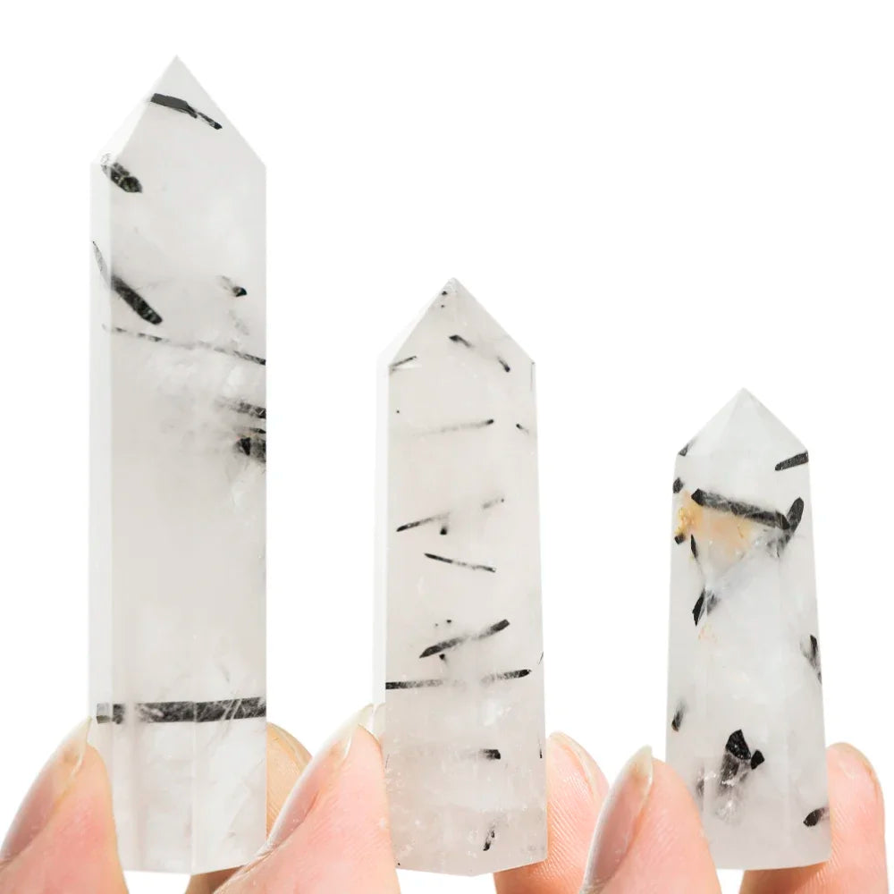 4-7cm Natural Crystal Point Column Energy Purification Reiki Healing Stone for Meditation Mindful Relaxation Home Decor Gift