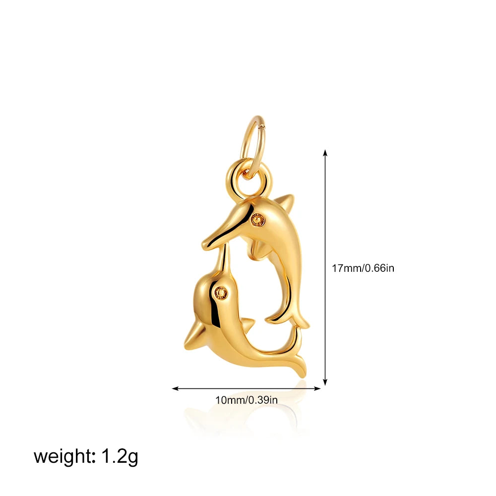 Exquisite Waterproof Moon Star Sun Evil Eyes Pendant for Women Charms Gold Color DIY Accessories Stainless Steel Jewelry