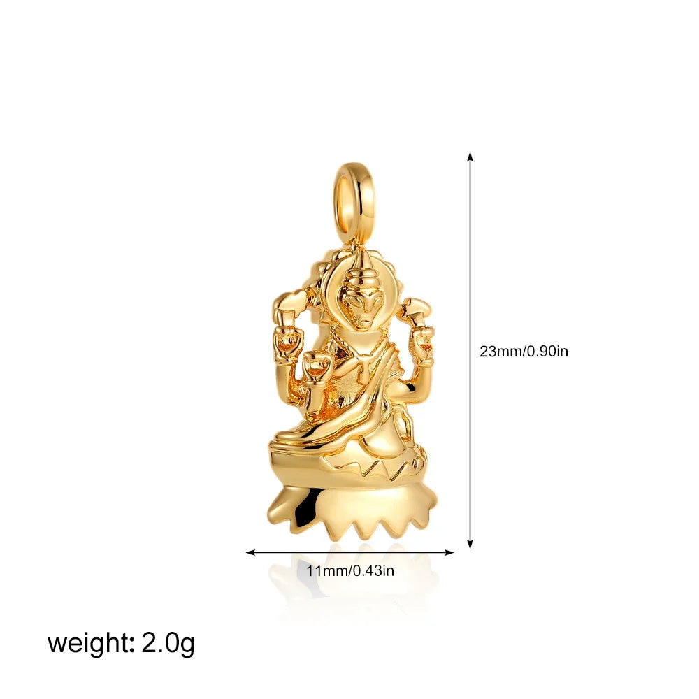 Exquisite Waterproof Moon Star Sun Evil Eyes Pendant for Women Charms Gold Color DIY Accessories Stainless Steel Jewelry